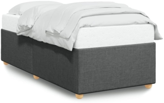 vidaXL Bettgestell ohne Matratze, dunkelgrau, Einzelstoff 3284782