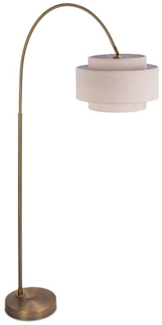 Bogenförmige Stehlampe Metall & Stoff 10052497_613
