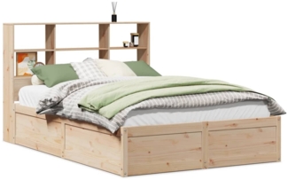vidaXL Massivholzbett ohne Matratze 120x190 cm Kiefernholz 3323473