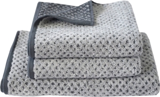 Dyckhoff Handtuch Set Golden Shades Rhombus, Walkfrottier (3-St), 2 Handtücher (50x100 cm), 1 Badetuch (70x140 cm)