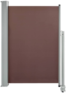 vidaXL Ausziehbare Seitenmarkise 120x300 cm Braun 48343