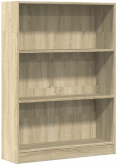 vidaXL Bücherregal Sonoma-Eiche 80x24x109 cm Holzwerkstoff 857837