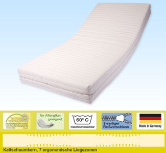 Doctor Sleep 'mediluxus' Matratze 180x190 cm, H3/H4 (HR 45), Kernhöhe 16,5 cm, Bezug: Medipur®