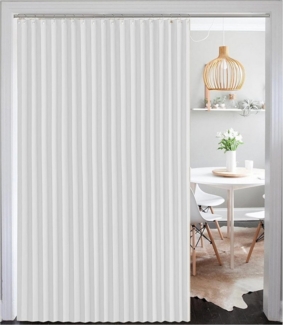 LMaxhome Türvorhang Wandteiler Raumteiler Vorhang Breite 254 cm Sichtschutz für Wohnzimmer (1 St), blickdicht, Oxford-Gewebe, Türgardine mit Häkchen Verdunkelung für Fenster Schlafzimmer Trennwand