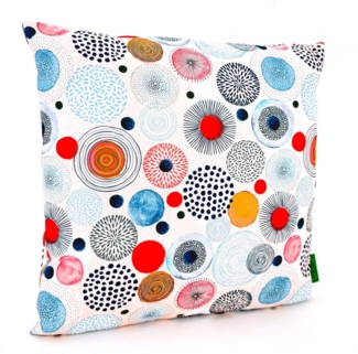 heimtexland Dekokissen Outdoor Garten Deko Kissen Outdoorkissen bedruckt, Lotus Effekt, schmutz- und wasserabweisend, inkl. Füllung