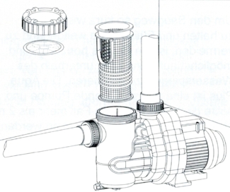 Ersatzteile für Aqua Plus Pumpen - Gehäusedeckel PP