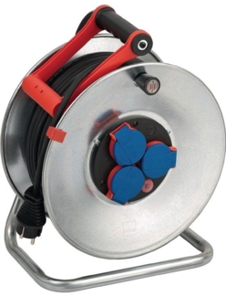Brennenstuhl Kabeltrommel Garant S 4 3-fach 50m H05RR-F 3G1,5 Kabelfar