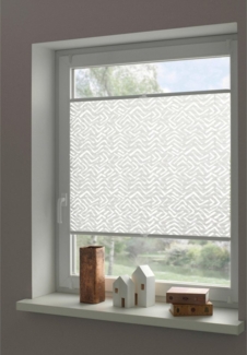 Gardinia Plissee weiß Lissy Pigment