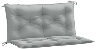 vidaXL Gartenbank-Auflagen 2 Stk. Melange Hellgrau 100x50x7 cm Stoff 4002586