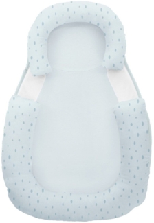 Kikkaboo Baby Lagerungskissen 60 x 40 cm Memory Foam, Baumwolle, rutschfest hellblau