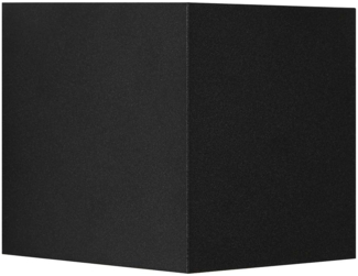 Milda kubi Wandleuchte Schwarz