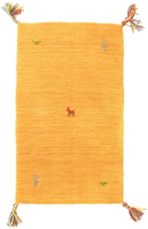 Morgenland Gabbeh Teppich - Softy - Agra - rechteckig - 90 x 60 - Gold