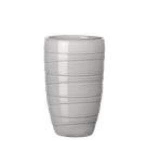 ASA Selection thermo Thermobecher Twisted, Kaffeebecher, Kaffee Becher, Tasse, Porzellan, Grau, 350 ml, 33715024