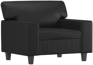 vidaXL Sessel Schwarz 60 cm Kunstleder 359407