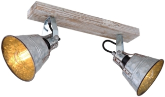 Deckenleuchte E27 Wohnzimmer Deckenlampe Deckenstrahler 2 Flammig 15366Z-2