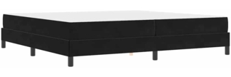 vidaXL Boxspringbett mit Matratze Schwarz 200 x 200 cm Samt 3398715