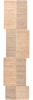 Teppich SANGLI Beige 80 x 300 cm Jute