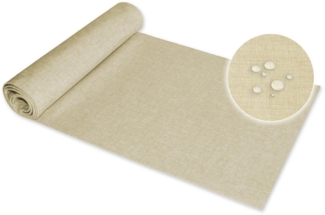 Haus und Deko Tischläufer Tischläufer rechteckig Leinenoptik beschichtet (1-tlg)