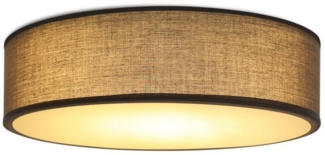ZMH Deckenleuchte Deckenlampe runde mit Stoffschirm Ø30CM 1-Flammig E27, ohne Leuchtmittel, Deckenlampe