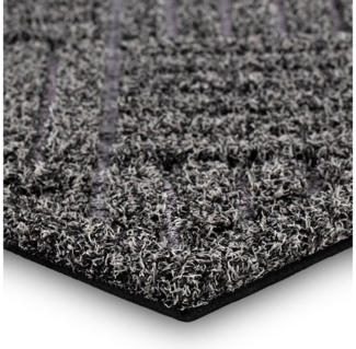 Karat Fußmatte Türmatte Road Anthrazit, Sauberlaufmatte, Schmutzfangmatte, rechteckig, Höhe: 6 mm