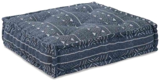 vidaXL Modulares Sofa Indigo Druck 70 x 70 x 36 cm Stoff 4019063