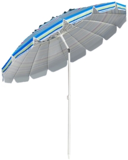 COSTWAY Sonnenschirm, LxB: 250,00x250,00 cm, Strandschirm mit Verankerung