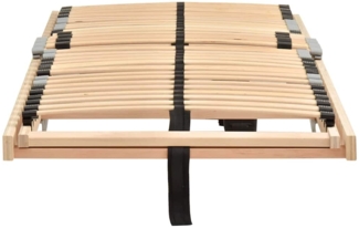 vidaXL Lattenbett Braun 80 x 190 cm Massives Buchenholz 42015269