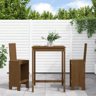 vidaXL 3-tlg. Gartenbar-Set Honigbraun Massivholz Kiefer 3157766