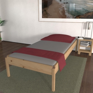 Stapelbett "Horst" 120 x 190 cm 44 cm Fichte Holzbett Gästebett Massivholzbett