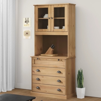 vidaXL Highboard VIGO 80x40x176 cm Massivholz Kiefer 3200583