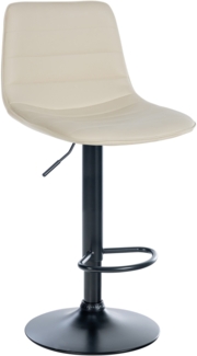CLP Barhocker Lex Kunstleder,creme schwarz