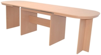 Kulissentisch "Passau" 135-255 cm breit, buche natur