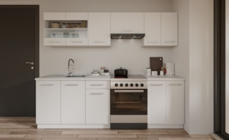 Küche Robby 240 cm Küchenzeile Küchenblock Singleküche Einbauküche