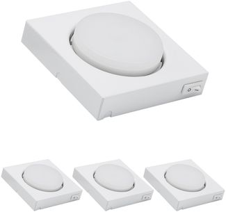 MILI 3er Set Aufbauleuchte 5W GX53 3000K Warmweiß 230V 360 lumen Weiss 10277