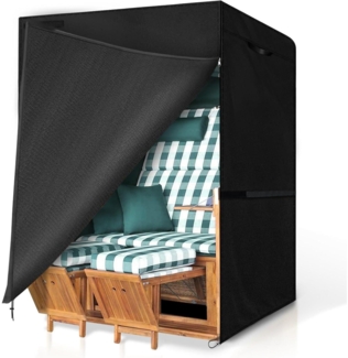 Strandkorb Schutzhülle 135x105x175/140cm 420D Oxford Gewebe wasserdicht