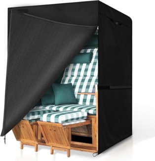 Strandkorb Schutzhülle 135 x 105 x 175/140cm 420D Oxford Gewebe wasserdicht