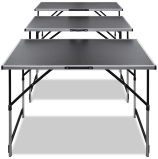 vidaXL Tapeziertische 3 Stk. Klappbar Höhenverstellbar 140641