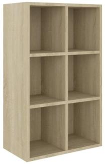 vidaXL Bücherregal/Sideboard Sonoma-Eiche 66x30x98 cm Holzwerkstoff 800345