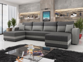 Wohnlandschaft Hewlet Bis U (Farbe: Lux 06 + Lux 05)
