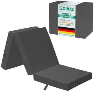 Klappmatratze Gästematratze, Kamping Bett, Gästebetten 195x80x10 cm, Goliez