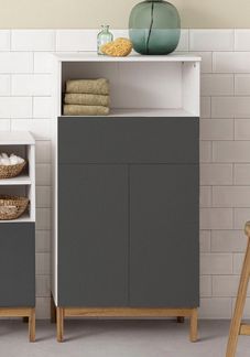 welltime Midischrank Stian mit 2 Einlegeböden hinter den Türenpaar, Breite 60 cm, Höhe 120,5 cm