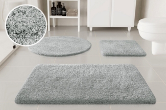 OTTO home Badematte Kaarin, Höhe 30 mm, rutschhemmend beschichtet, schnell trocknend, Polyester, rechteckig, Badteppich, getuftet, flauschig, hochflor, große Farbauswahl