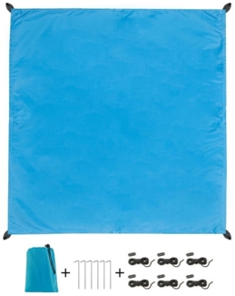 CelinaSun Sonnensegel PES UPF 50+ Outdoor Segel Tarp Quadrat 2x2m blau