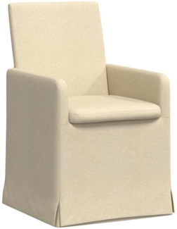 vidaXL Esszimmerstühle 2 pcs Creme 57 x 67 x 95 cm Stoff 42017910