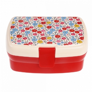 Rex London Lunchbox mit herausnehmbaren Fach Tilde, Kunststoff, BPA-frei, (mit Clipverschluss, ca. 17 x 13 x 7,5 cm), Snack Obst Behälter Dose Box