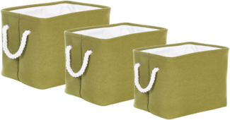 Aufbewahrungskorb olivgrün 3er Set DARQAB