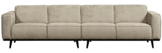 Sofa Statement aus Struktursamt 280 cm, Wheatfield