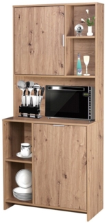 HTI-Living Hochschrank Küchenschrank Malin Artisaneiche (Stück, 1-St, 1 Küchenschrank) Küchenbuffet