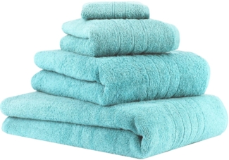 Betz Handtuch Set 4-TLG. Handtuch-Set Deluxe Farbe türkis, 100% Baumwolle (Set, 4-St)