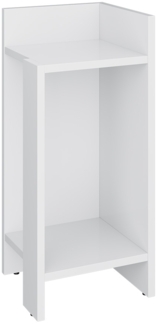 Vicco Nachttisch Weiß 27x60 cm, Lenar